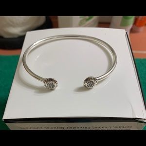 Pandora Signature Open Bangle Sterling Silver 7.5”